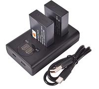 DSTE 2PCS LP-E17 Batterie et Chargeur USB Compatible avec Canon EOS 750D, 760D, 8000D, M3, M5, M6, Rebel T6i, T6s, Kiss X8i