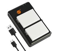 DSTE 2PCS LP-E8 Batterie & Chargeur Compatible pour Canon EOS 550D 600D 650D 700D
