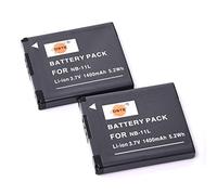 DSTE 2PCS NB-11L Batterie Compatible avec Canon A3500 A4000 A2300 A2400 A2500 A2600