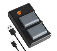 DSTE 2PCS NB-2L NB2LH Batterie et Chargeur Compatible pour Canon PowerShot G9, S40