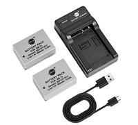 DSTE 2PCS NB-7L NB-7LH Batteries et Chargeur Compatible avec Canon PowerShot PowerShot G10, G11, G12, SX30 is