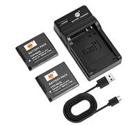 DSTE 2PCS NB-8LH NB-8L Batterie et Chargeur pour Canon PowerShot A2200, A3000, A3100, A3200, A3300