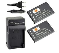 DSTE 2pcs NP-20 Batterie et Voyage Chargeur Compatible pour Casio Exilim EX-Z4 EX-Z5 EX-Z6 EX-Z60 EX-Z65 EX-Z70 EX-Z75 EX-Z77 EX-M1 EX-M2 EX-M20 EX-S1 EX-S2 EX-S3