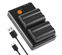 DSTE 2PCS NP-400 D-LI50 (2300mAh/7.4V) Batterie and Chargeur Compatible pour Pentax K10D, K10D, K20D Camera