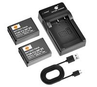 DSTE 2PCS NP-85 Batterie et Chargeur Compatible avec Fujifilm FinePix S1 SL240 SL245 SL260 SL280 SL300 SL305 SL1000