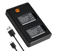 DSTE 2PCS NP-BX1 Batterie & Chargeur Compatible pour Sony ZV-1,DSC-RX100 VII,DSC-RX100 V,DSC-RX100 IV