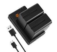 DSTE 2PCS NP-F970 NP-F950 NP-F930 (7900mAh/7.4V) Batterie Chargeur Compatible pour Sony CCD-TR910, CCD-TR917, CCD-TR930, CCD-TR940, CCD-TR3000, CCD-TR3300