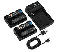 DSTE 2PCS NP-FM500H Batterie et Chargeur Compatible avec Sony a700, Alpha a58, DSLR-A100, DSLR-A100K, DSLR-A200, DSLR-A200K, DSLR-A200W, DSLR-A200WB, DSLR-A300