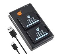 DSTE 2PCS NP-W126 Batterie & Chargeur Compatible pour Fujifilm X-A1, X-E1, X-M1, X-Pro1