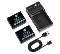 DSTE 2PCS NP-W126 Batterie et Chargeur Compatible avec Fujifilm X-A1, X-E1, X-E2, X-M1, X-Pro1, HS30EXR, HS33EXR, HS50EXR