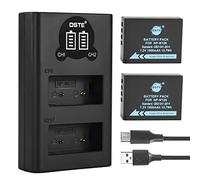 DSTE 2PCS NP-W126 NP-W126S Batterie et Double USB Smart LED Chargeur Compatible avec Fujifilm Finepix HS30EXR HS33EXR HS50EXR X-A1 X-E1 X-T10 X-A2 X-H1