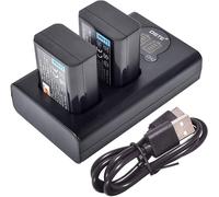 Dste 2X Np-Fw50 Rechange Batterie + Dual Usb Charger Avec Écran Lcd Compatible Pour Sony Zv-E10,Alpha 7,A7,Alpha 7R,A7R,Alpha 7R Ii,Alpha A3000,A6000,Nex-7,Slt-A55V,Dsc-Rx10,Rx10 I[GOP6256359]