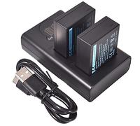 DSTE 2X NP-W126 Rechange Batterie + Dual USB Charger avec écran LCD Compatible pour NP-W126S et Fuji HS30 EXR,HS30EXR,HS33 EXR,HS33EXR,HS50 EXR,HS50EXR,X-A1,XA1,X-E1,XE1,X-M1,XM1,X-Pro1,XPro1,X-T50