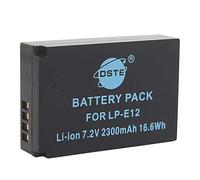 DSTE Batterie de rechange compatible avec Canon LP-E12 EOS M M2 100D Rebel SL1 Kiss X7