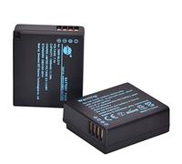 DSTE Batterie de Remplacement en 2 pièces DMW-BLG10 DMW-BLG10E Batterie Compatible pour Panasonic Lumix DMC-GF3 DMC-GF5 DMC-GF6 DMC-GX7 DMC-LX100