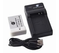 DSTE Batterie Li-ion et chargeur micro USB compatible avec appareil photo Canon NB-10L, PowerShot G1X, G3x, G15, G16, SX40, SX50, SX60 G3 x
