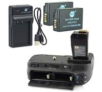 DSTE BG-E18 Poignée Batterie + 2x LP-E17 Batterie + USB Chargeur pour Canon EOS M3 750D 760D Rebel T6i T6s 8000D Kiss X8i