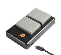 DSTE BLN-1 (2 pièces) Batterie Rechargeable de Remplacement et Chargeur Double Compatible avec Olympus Om-D E-M1, Om-D E-M5, Pen F, Pen E-P5, Om-D E-M5 Mark II