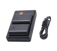 DSTE BLX-1 Lot de 2 chargeurs de batterie Li-ion compatibles avec appareil photo Olympus OM-1 OM1 2280 mAh/7,2 V