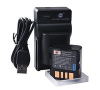 DSTE BN-VF707U Lot de 2 batteries Li-ion et chargeur micro USB compatible avec JVC GR-D350 GR-D351 GR-D360 GR-D370 GR-D371 GR-D375 GR-D570 GR-D640 GR-D645 comme appareil photo JVC BN-VF707 BN N-VF71.