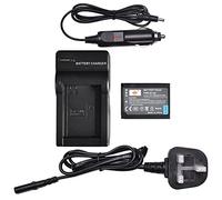 DSTE BP-1030 BP1030 BP1130 ED-BP1030 ED-BP1030 Batterie Li-ion rechargeable + Chargeur de voyage et de voiture compatible avec appareil photo numérique Samsung NX200 NX210 NX300 NX300M NX500 NX1000