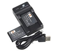DSTE BP-70A BP70A Li-ION Batterie (2-Pack) et Chargeur USB Costume Compatible pour Samsung ST30 ST60 ST65 ST66 ST67 ST70 ST80 ST90
