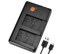 DSTE CB-2LG CB-2LH Dual Quick Chargeur Compatible pour Canon NB-13L,Canon LEGRIA Mini X,PowerShot SX740 HS,N100,G1 X Mark II,G9 X,G5 X Mark II,G7 X Mark II,G9 X Mark II,G1 X Mark III