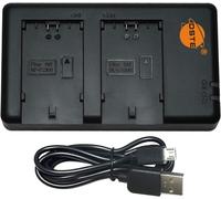 Dste Chargeur De Batterie Double Usb Compatible Avec Les Batteries Sony Np-Fz100 Fz100 Comme Bc-Qz1 ¿ Alimentation Via Câble De Charge Micro Usb Vers Usb-A 2.0[Z936]