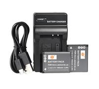 DSTE D-LI88 Li-ION Batterie (2-Pack) et Chargeur USB Costume pour Pentax Optio H90, P70, P80, W90, WS80