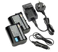 DSTE DC113U Chargeur Prise européenne + 2 Batteries Li-ION EN-EL15 pour appareils Photo Nikon 1V1 D600 D610 D750 D800 D800E D810A D7000 D7100 D7200