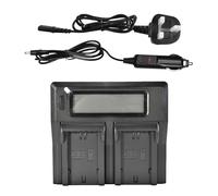 DSTE DC167 Double Chargeur de Batterie pour Sony NP-FZ100 Batterie Alpha 9, A9, Alpha 9R, A9R, Alpha 9S