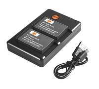DSTE DE LP-E17 (2 pièces) Batterie Rechargeable de Remplacement et Chargeur Double Compatible avec Canon EOS R10 M3 750D 760D 8000D Kiss X8i Rebel T6i T6s R10