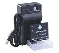 DSTE DMW-BCK7 Li-ion Batterie et chargeur USB costume pour Panasonic DMC-FH2 DMC-FH4 DMC-FH5 DMC-FH6 DMC-FH7 DMC-FH8 DMC-FH25 DMC-FH27 DMC-FP5 DMC-FP7 DMC-FS16 DMC-FS18 DMC-FS22 DMC-FS28 DMC-FS35 DMC-FS37 DMC-FS40