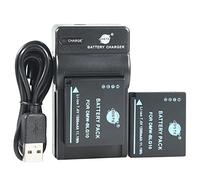 DSTE DMW-BLG10 Lot de 2 batteries Li-ion et chargeur micro USB compatibles avec Panasonic DMW-BLG10E DMW-BLE9 DMW-BLE9E DMW-BLE9PP et Lumix DMC-GF6, DMCGF6, GF6, DMC-GX7