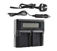 DSTE Double Chargeur de Batterie 1,5 A à Charge Rapide Compatible avec Panasonic DMW-BLF19E Lumix DMC-GH3 DMC-GH3A DMC-GH3AGK DMC-GH3GK DMC-GH3H DMC-GH3HGK DMC-GH3KBODY DMC-GH4H DMC-GH4