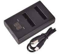 DSTE Double Chargeur USB avec écran LCD Compatible pour en-EL5 et Nikon Coolpix P510, P520, P530, P5100, P6000, S10, P3, P4, P80, P90, P100, P500 Caméra