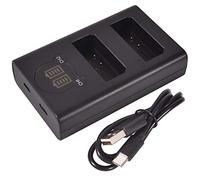 DSTE Double Chargeur USB avec écran LCD pour LP-E10 et Canon EOS 1100D, EOS 1200D, EOS Kiss X50, EOS Kiss X70, EOS Rebel T3, EOS Rebel T5 Digital Caméra