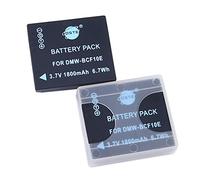 DSTE Electron DMW-BCF10E DMW-BCF10PP Lot de 2 Batteries Li-ION compatibles avec Panasonic Lumix DMC-FC25 DMC-FH1 DMC-FT1 DMC-FT3 DMC-FT4 DMC-FX40 DMC-FX48 DMC-FX68 DMC-FX500
