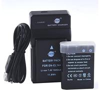 DSTE EN-EL14 Li-ION Batterie (2-Pack) et Chargeur USB Costume pour Nikon Coolpix P7000 P7100 P7700 D3100 D3200 D5100 D5200 D5300