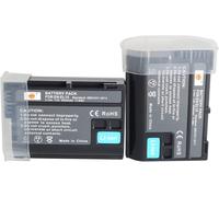 DSTE EN-EL15 Lot de 2 batteries de rechange, compatibles avec Nikon 1 V1, D7200, D7100, D750, D600, D7000, D800E, D810A, poignée de batterie MB-D11, MB-D12, MB-D15, MB-D17