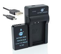 DSTE EN-EL20 Batterie Li-ION et Chargeur Micro USB Compatible avec Nikon EN-EL20a, Coolpix A, 1 J1, 1 J2, 1 J3, 1 AW1, 1 S1, 1 V3