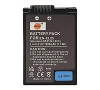 DSTE EN-EL25 Batterie Li-ion rechargeable compatible avec EN-EL25a, 4241 et Nikon MH-32, Nikon Z Series Z50 Z 50