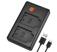 DSTE Fast Charging USB Dual Chargeur Compatible pour Nikon EN-EL19, Sony NP-BJ1