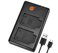 DSTE Fast Charging USB Dual Chargeur Compatible pour Olympus LI-40B, LI-42B, Fujifilm NP-45