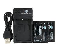 DSTE KLIC-5001 Li-ion Batterie (2-Pack) et chargeur USB costume pour Kodak EasyShare P880 Z730 Z7590 Z760 DX6490 Z760