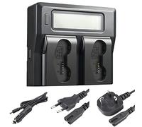 DSTE LCD 1.5A Rapide Double Chargeur Compatible avec Nikon EN-EL18, EN-EL18d, D4, D4S, D5, D6, Z9