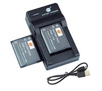 DSTE Li-40B Li-ION Batterie (2-Pack) et Chargeur USB Costume pour Olympus D-630 D-720 D-725 IR-300 FE-20 FE-150 FE-160 FE-190 FE-220 FE-230 FE-240 FE-250