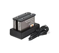 DSTE Lot de 2 batteries 3,85 V Is360 X4 Is360 X4B + chargeur USB type C double compatible avec les appareils photo 360 X4 Is360x4 Is360 X4