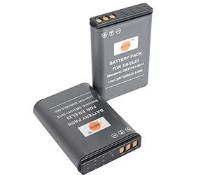 DSTE Lot de 2 Batteries de Rechange compatibles avec Les appareils Photo numériques EN-EL23 et Coolpix P600, P610, P610s, P900, P900s, S810c, B700