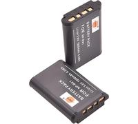 DSTE Lot de 2 batteries de rechange, compatibles avec NP-BX1, NP-BX1/M8 et Sony ZV-1F HDR-CX240 HDR-CX240E DSC-RX1 DSC-RX10 II DSC-RX1B DSC-RX100 IV DSC-RX100/B